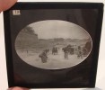 Spain street scene? glass lantern slide 