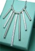 925 sterling silver tassels necklace NA034 