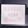 SMU 3926/ ATM ** MNH SPANIEN 1. AUSGABE BESONDERHEIT 