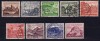 Nazi stamps Winterhilfswerk 1939 Buildings complete set 