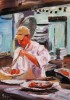 Fred Kepler Oil Painting a Day-Chef At Georgia Brown's 