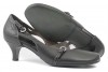 Ladies TAMARIS Black Leather Shoes Size 5 (38) 