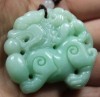 GREEN BURMA CHINESE JADE JADEITE PENDANT DRAGON PI XIU7 