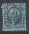 USA , Playing card stamp 2c blue , VFU see scan 