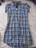 fenchurch shirt dress medium, blue check new w/ tags  