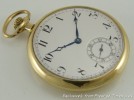 SOUTH BEND WATCH CO Cal 429 GOLD POCKET WATCH c1928 