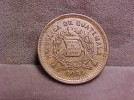 Guatemala 1 Ctv Overstruck Coin 1881 UNC 