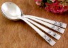 Community CORONATION Silverplate Cream Soup Spoons  4pc 