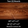 MORADO Bolivian Rosewood Lumber Hardwood 2 pcs MOR0507H 