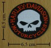 Skull Chopper Veat Motorcycle Bike Iron Patch 