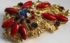 VINTAGE BROOCH BY SPHINX-SUPERB-HUGE-MULTI-COLOURED 