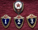 Set 4 military pins of russian soviet USSR army mint #1 