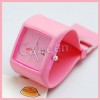 Jelly Silicone ODM Style Sports Unisex Watch Pink + 