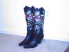 Women's Western Cowboy Boots  Black  