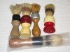 5 VINTAGE SHAVIN BRUSHES 3 BADGER HAIR? 1 STRONG SET 1 