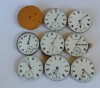 Nine pocket watch movements various sizes 