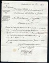  Doc.  sur les réfugiés espagnols à castelsarazin 1814  