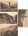 LOT DE 4 CARTES POSTALES SEPIA D'ANDORRE  (AGRA) 