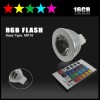 MR16 Remote Control 16 Color RGB LED Bulb Light 12V 3W  