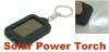 Solar Power Torch Rechargeable 3LED Flashlight Keychain 