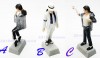 3 X Michael Jackson MJ Resin Doll Favorites Gift A+B+C 