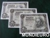 $MUNDIEURO$ TRIO 1 PESETA 19 NOVIEMBRE 1951 INVERSIÓN