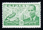 1939 ED#885* 2 Ptas verde JUAN DE LA CIERVA 