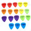 18 NYLON PLECTRUMS - VARIETY OF COLOURS AND GAUGE PICKS 