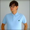 Vtg LYLE & SCOTT polo shirt indie MOD M 80s XL / L 