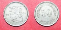 FINLAND  50 PENNIA   1921 