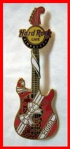 Hard Rock SINGAPORE Holiday / Christmas Guitar Pin 2008 