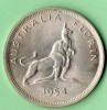 A SUPERB 1954 AUSTRALIAN ROYAL VISIT SILVER ONE FLORIN  