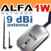 ALFA AWUS036H 1000mW USB Wireless Adapter +9dBi Antenna 