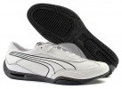 Mens PUMA White Leather Trainers Size 8 (42) 