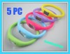 5 PC New Minus Ion Sport Jelly Wrist Bracelet LED Watch 