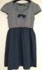 Navy/white stripe dress Size medium (8) 