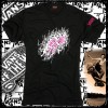 VANS SKATE BOARD T SHIRT BLK(G.M)ON FIRE POWER STAR