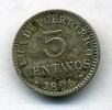 ** PUERTO RICO (SPANISH COLONY) 1896 PG.V 5 CENTS ** 