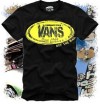 VANS SKATEBOARD STREETWEAR T SHIRT ES SUPRA BLACK GR(L) 