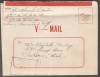 WW2 Censored V Mail Picture CV APO 727 to Pontiac MI 