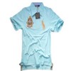 Polo RL Uomo Shirt T-Shirt Nuovo Blu Large L 