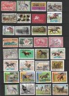 M161   HORSE COLLECTION OF USED STAMPS 