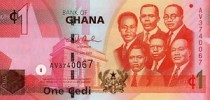 GHANA 1 Cedi 2010 UNC 