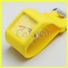 Jelly Silicone ODM Style Sports Unisex Watch Yellow + 