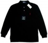 New BNWT Ralph Lauren RL Long Sleeve Polo Shirt Black M 