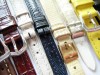 Lot of 10 leather mixed colors watch bands 12 mm 