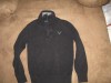 AMERICAN EAGLE BLACK 3/4 ZIP SWEATER - XS - EXCELLENT 