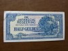 Japan Invasion NETHERLAND INDIES Half Gulden Banknote  