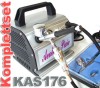 Mini Profi Airbrush Kompressor KAS176 ++Airbrushpistole 