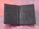 New Black Leather Credit Card Wallet & Case 